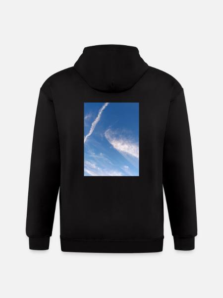 Natural sky - Gildan Heavy Blend Adult Zip Hoodie - black