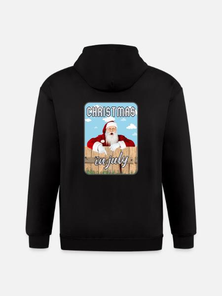 Christmas In July - Gildan Heavy Blend Adult Zip Hoodie - black