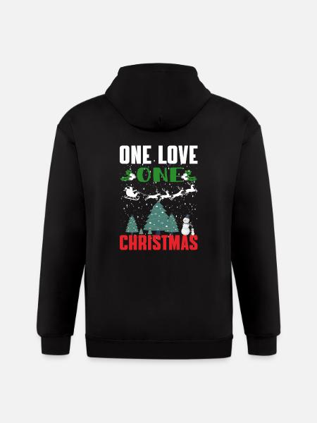 One Christmas - Gildan Heavy Blend Adult Zip Hoodie - black
