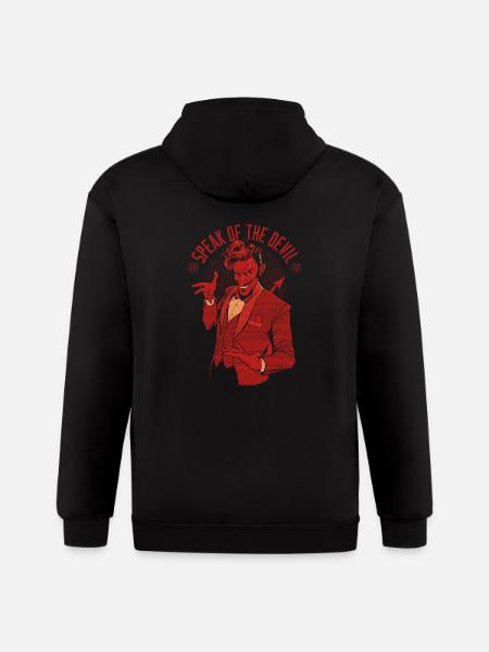 Speak Of The Devil - Gildan Heavy Blend Adult Zip Hoodie - black