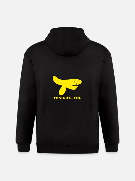 Hand Banana - Gildan Heavy Blend Adult Zip Hoodie - black