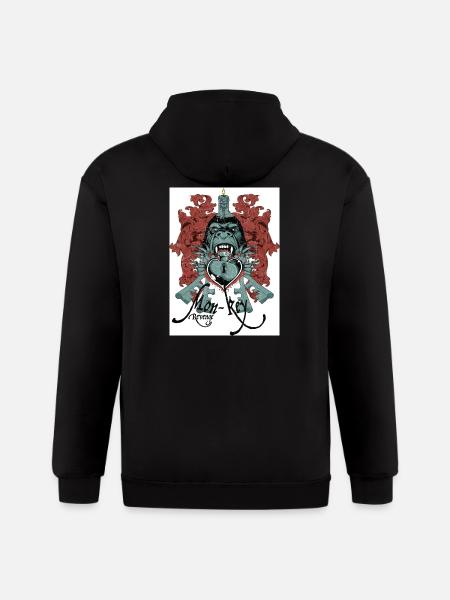 Mon-Key Revenge - Gildan Heavy Blend Adult Zip Hoodie - black