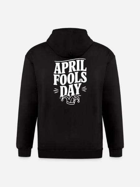April Fools Day - Gildan Heavy Blend Adult Zip Hoodie - black