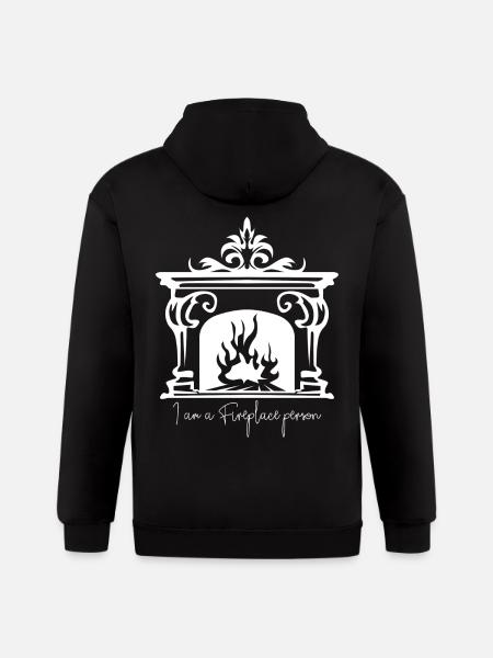 Oven Nice Fireplace Firewood - Gildan Heavy Blend Adult Zip Hoodie - black
