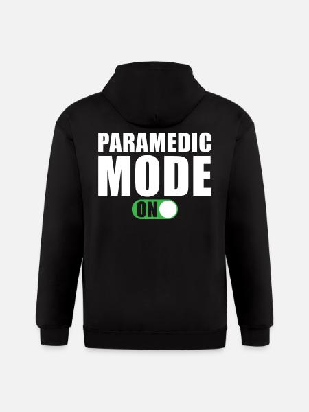 Paramedic Mode on - Gildan Heavy Blend Adult Zip Hoodie - black