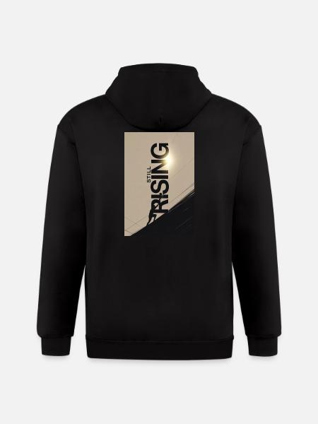 Still Drawing Climber - Gildan Heavy Blend Adult Zip Hoodie - black