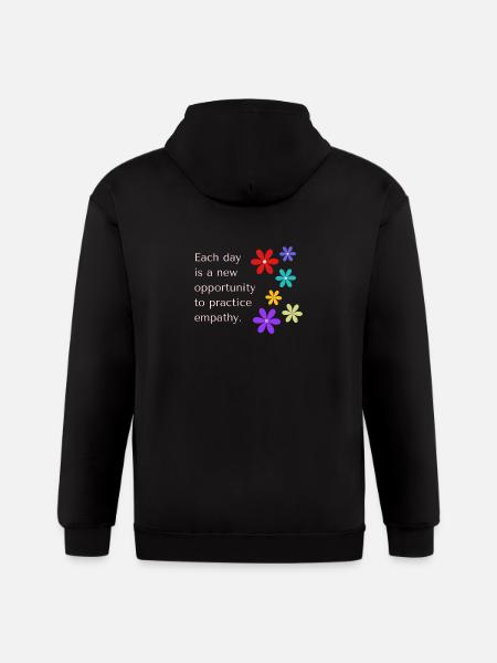 Empathy - Gildan Heavy Blend Adult Zip Hoodie - black