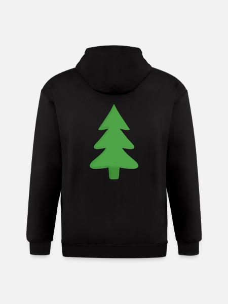 Pine Tree - Gildan Heavy Blend Adult Zip Hoodie - black