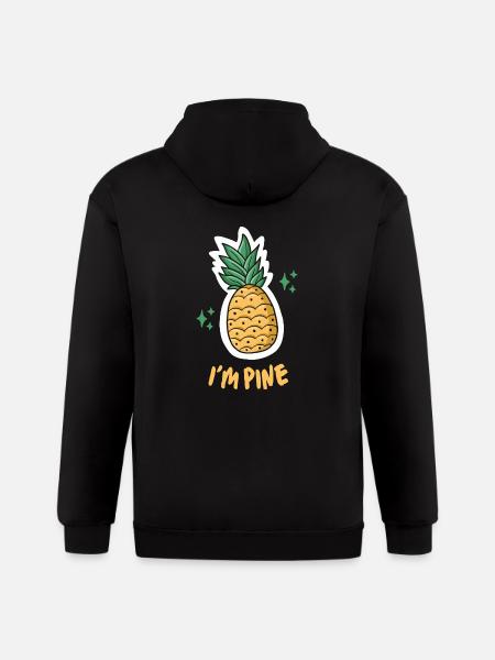 I'M PINE - Gildan Heavy Blend Adult Zip Hoodie - black