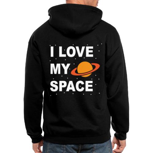I love my space - Men's Zip Hoodie