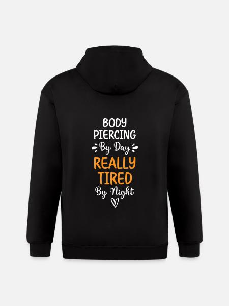 Piercing Job Studio - Gildan Heavy Blend Adult Zip Hoodie - black
