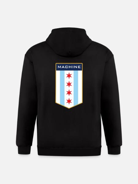 Chicago Machine 1 1 - Gildan Heavy Blend Adult Zip Hoodie - black