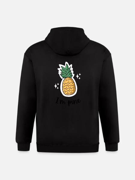 I'm pine - Gildan Heavy Blend Adult Zip Hoodie - black