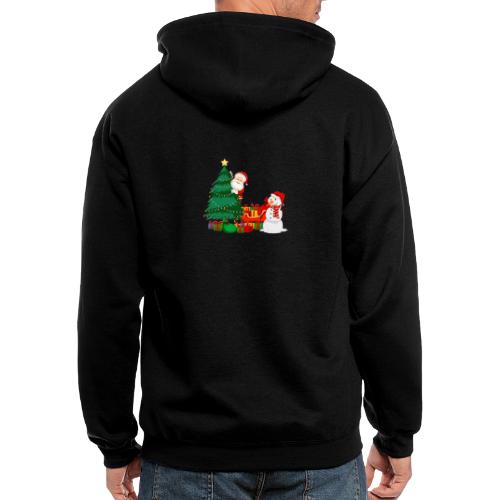 Santa Claus design - Men's Zip Hoodie