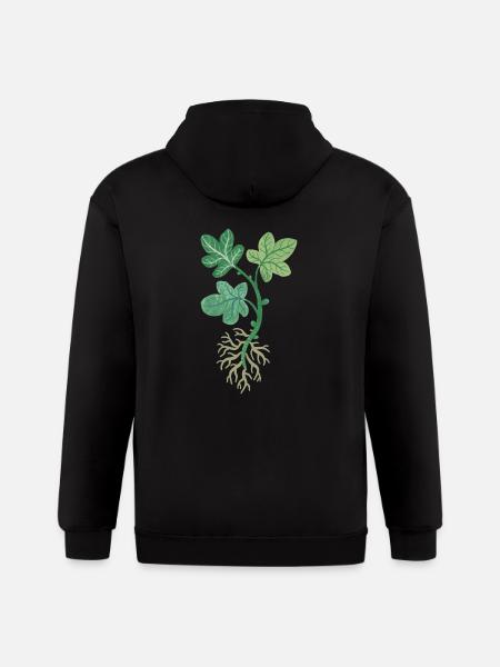 Fig Tree Cutting - Gildan Heavy Blend Adult Zip Hoodie - black