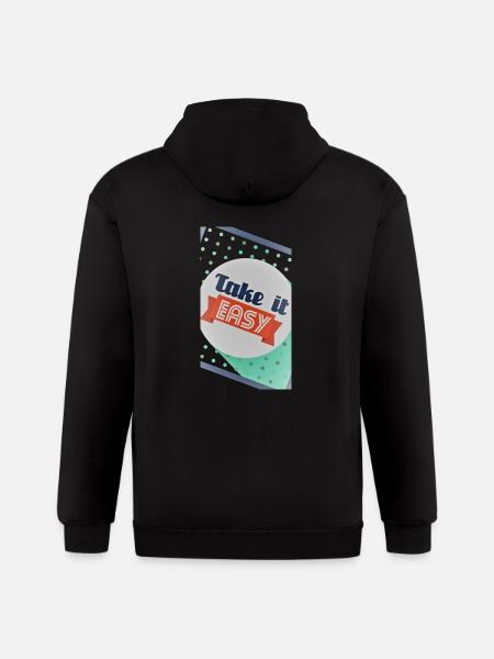 take it easy - Gildan Heavy Blend Adult Zip Hoodie - black