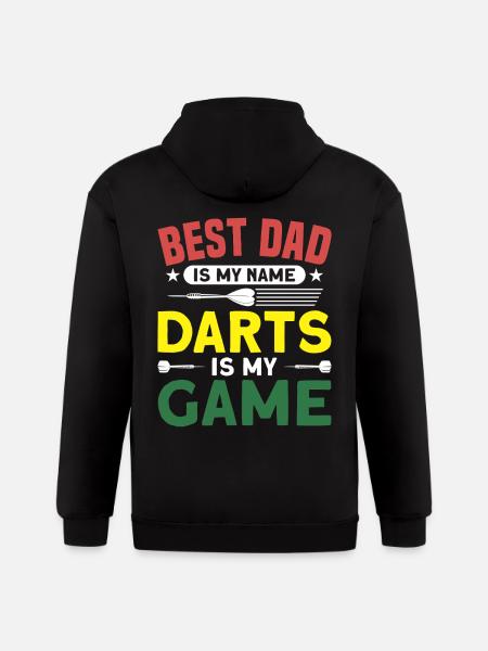 Darts Dart Player - Gildan Heavy Blend Adult Zip Hoodie - black