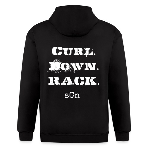 Curl Down Rack - Men's Zip Hoodie