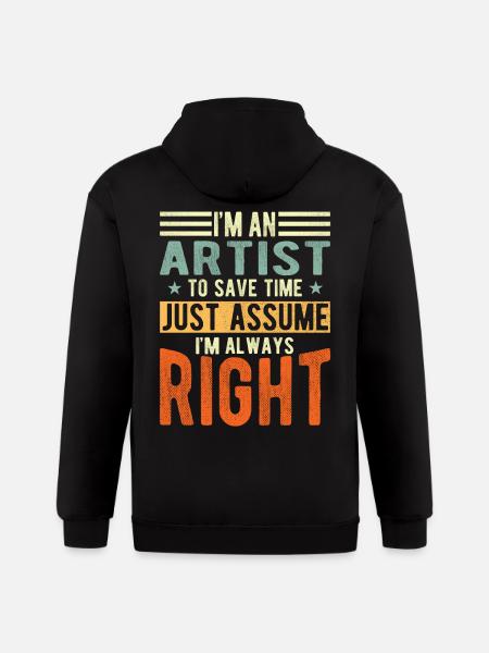 Artist - Gildan Heavy Blend Adult Zip Hoodie - black
