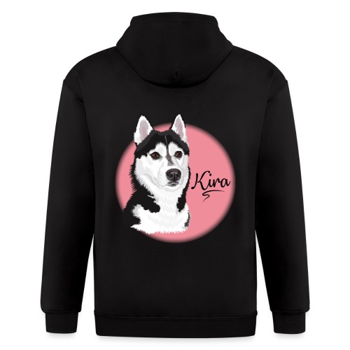 Kira the Husky from Gone to the Snow Dogs - Men's Zip Hoodie