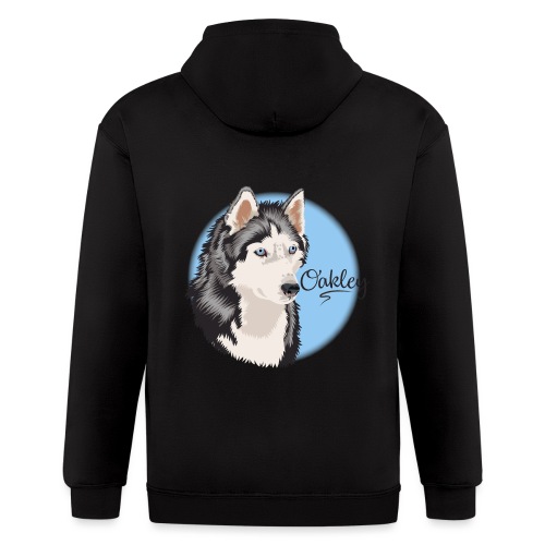 Oakley the Husky from Gone to the Snow Dogs - Men's Zip Hoodie
