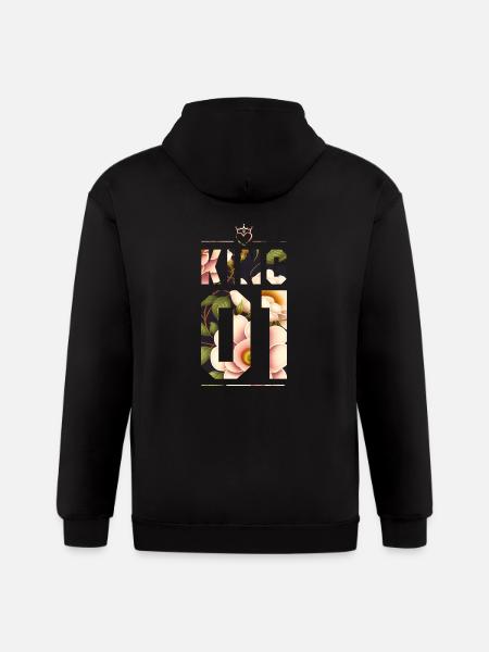 KING AND QUEEN - Gildan Heavy Blend Adult Zip Hoodie - black