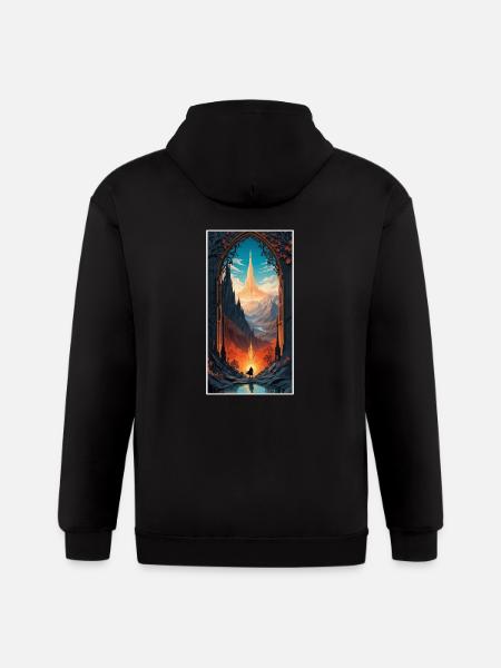 Fantastic Journey - Gildan Heavy Blend Adult Zip Hoodie - black