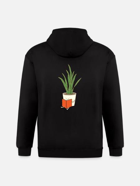Indoor Plant - Gildan Heavy Blend Adult Zip Hoodie - black