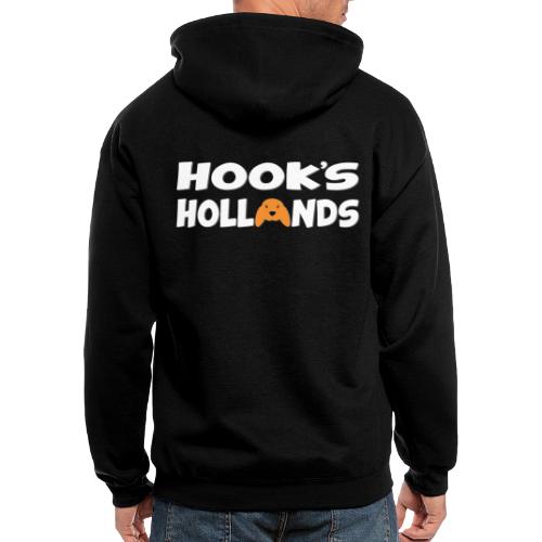 Hooks Hollands Logo White - Men's Zip Hoodie