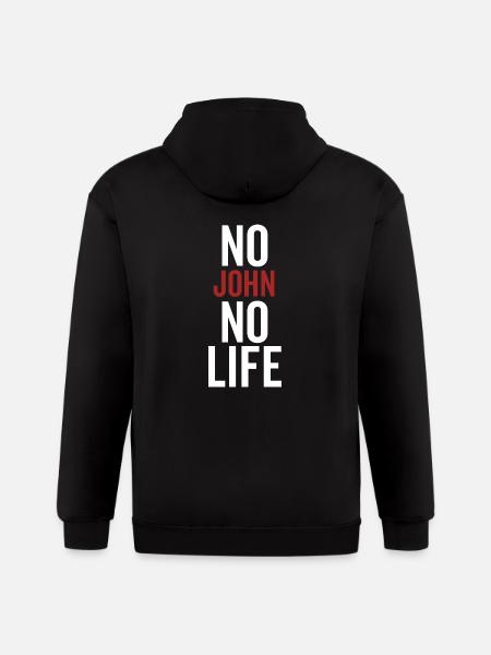 No John No Life - Gildan Heavy Blend Adult Zip Hoodie - black