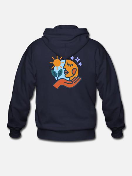 Serenity - Gildan Heavy Blend Adult Zip Hoodie - navy