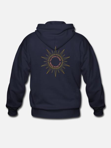Sunshine - Gildan Heavy Blend Adult Zip Hoodie - navy