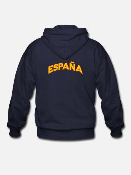 España 5 - Gildan Heavy Blend Adult Zip Hoodie - navy