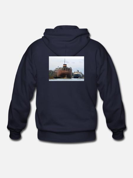 Sherwin and Arthur - Gildan Heavy Blend Adult Zip Hoodie - navy
