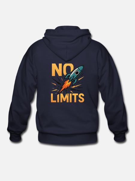 No Limits - Gildan Heavy Blend Adult Zip Hoodie - navy
