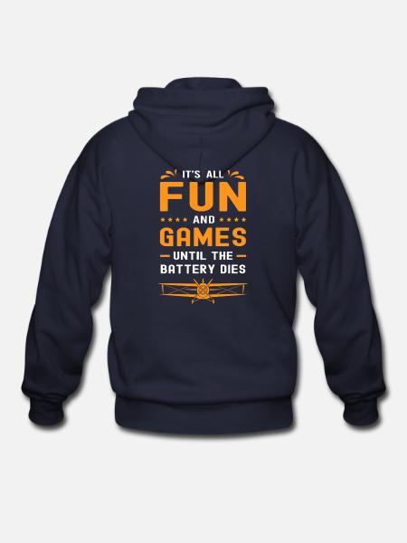 RC Plane Model Airplane Aircraft - Gildan Heavy Blend Adult Zip Hoodie - navy