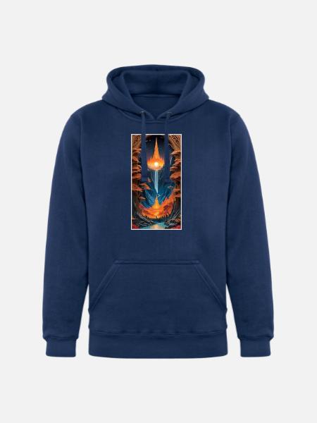 Fantastic Journey - Unisex Heavyweight Hoodie - true navy