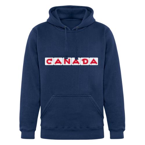 Canada, red letters on white background - Unisex Heavyweight Hoodie
