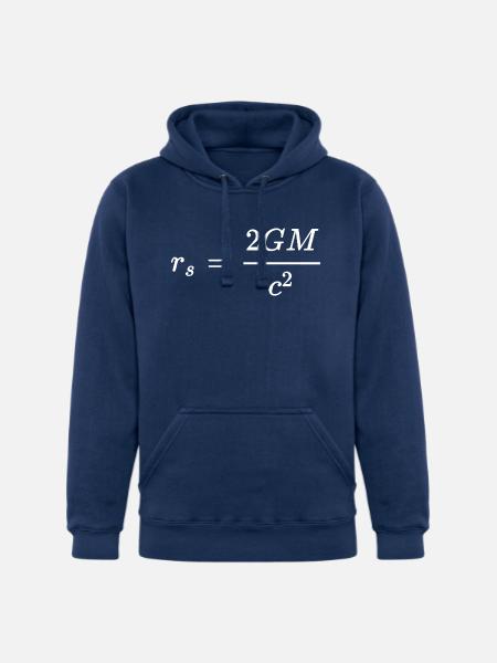 Schwarzschild Radius Dark General Relativity - Unisex Heavyweight Hoodie - true navy