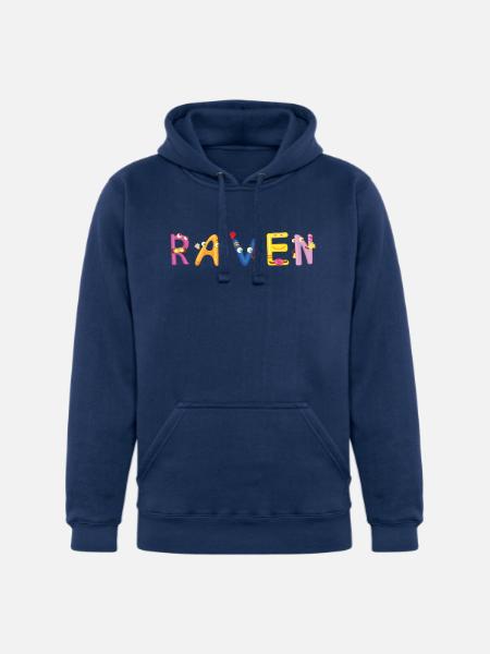 Raven - Unisex Heavyweight Hoodie - true navy