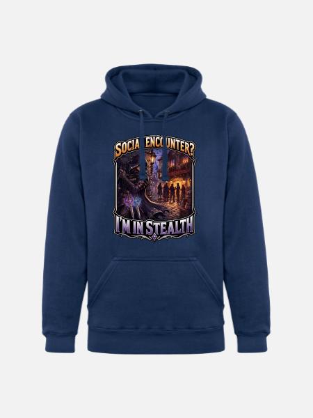 SOCIAL ENCOUNTER? I’M IN STEALTH - Unisex Heavyweight Hoodie - true navy