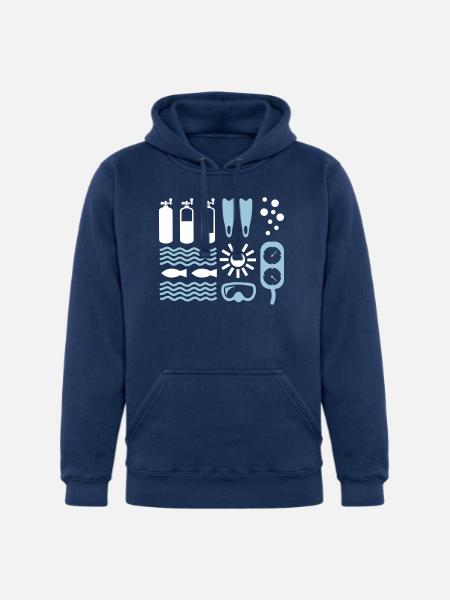Scuba Diving - Unisex Heavyweight Hoodie - true navy