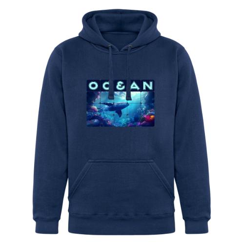 Ocean: Whale’s Path - Unisex Heavyweight Hoodie