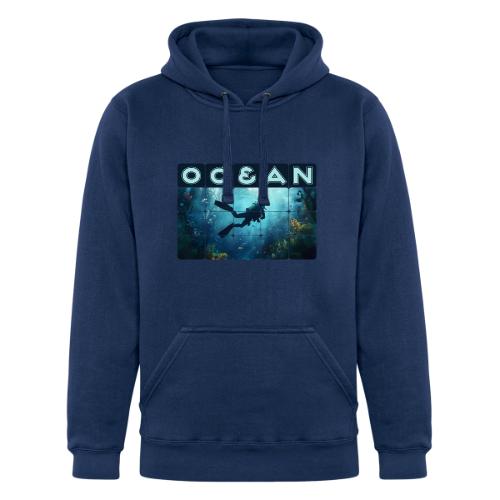Ocean: Beneath the Blue - Unisex Heavyweight Hoodie