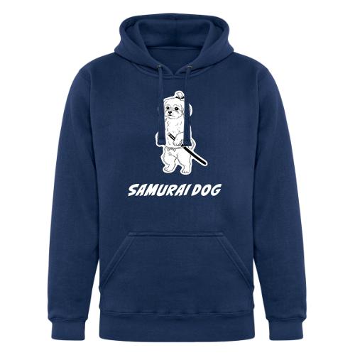 Samurai Maltese Katana Warrior Dog Tee - Unisex Heavyweight Hoodie