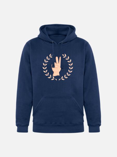 Peace - Unisex Heavyweight Hoodie - true navy
