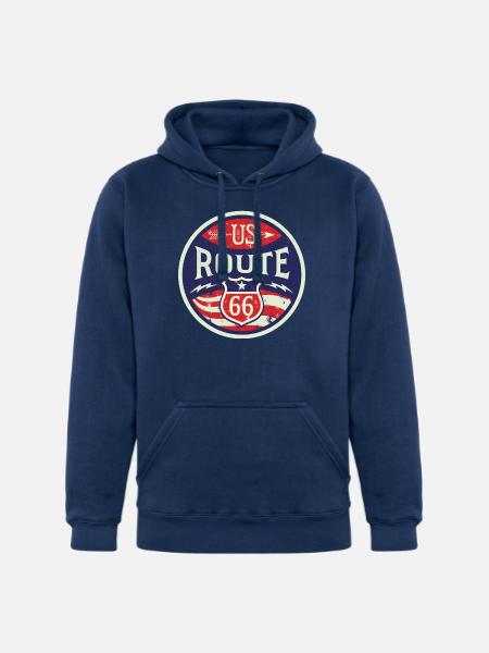 US route - Unisex Heavyweight Hoodie - true navy
