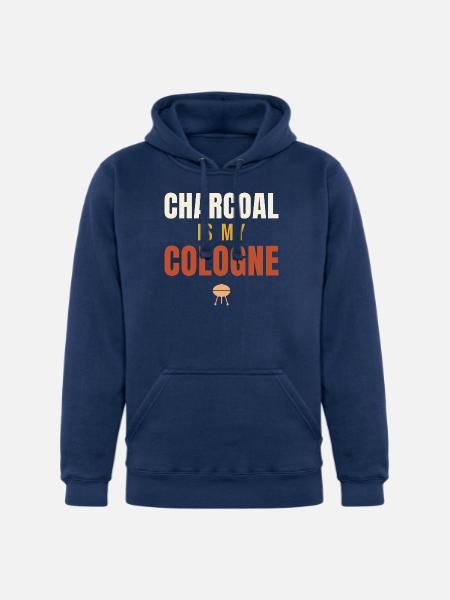 Charcoal Is My Cologne BBQ - Unisex Heavyweight Hoodie - true navy