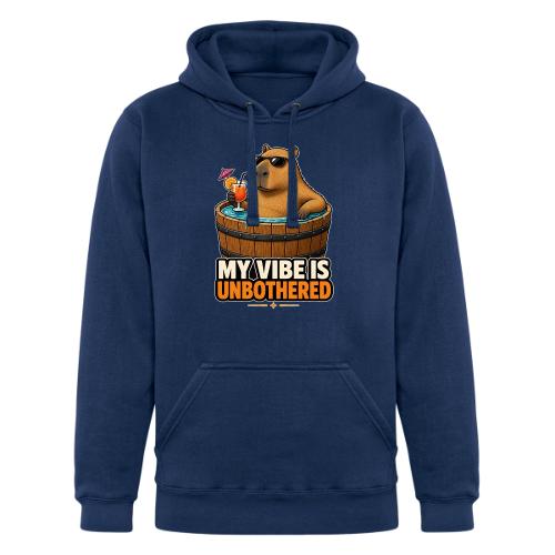 Unbothered Beaver in Wooden Tub - Unisex Heavyweight Hoodie