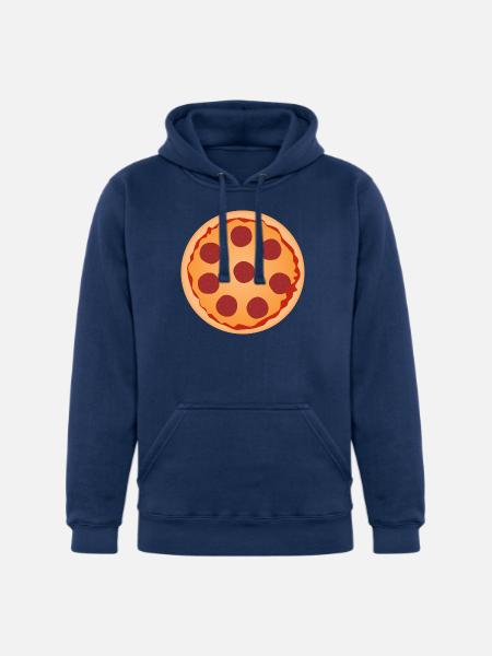 Pepperoni Pizza Slice Art - Unisex Heavyweight Hoodie - true navy